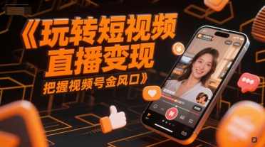 玩转短视频直播变现，把握视频号金风口
