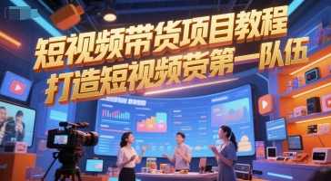 短视频带货项目教程，打造短视频带货第一队伍,课程,第1张