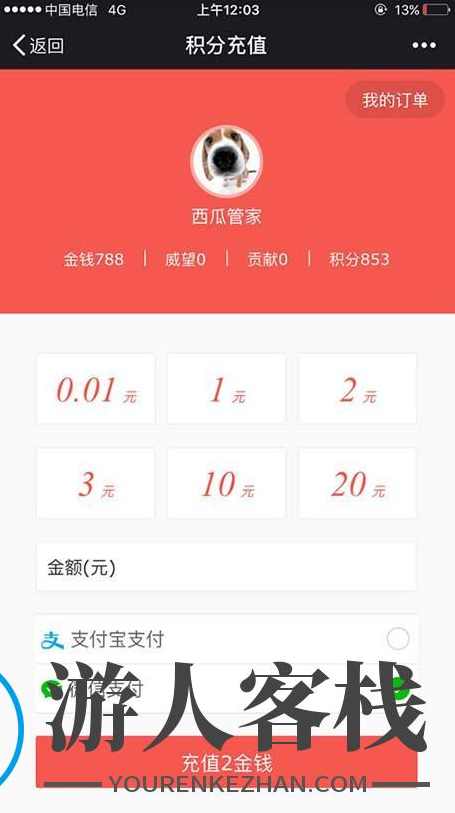Discuz插件 西瓜积分在线充值插件商业版 dz积分充值插件,Discuz插件,支付,微信,第3张