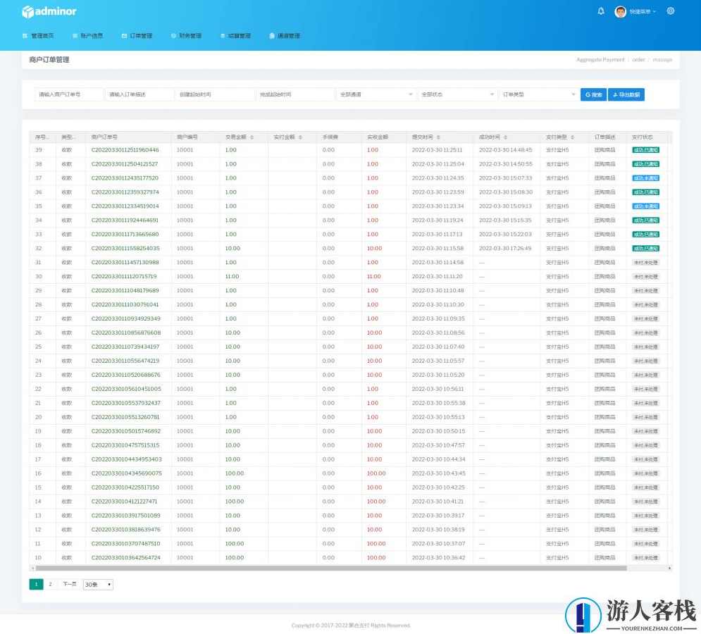 聚合支付平台源码 支付系统源码 thinkphp源码 附带安装教程 ,ThinkPHP源码,支付,第2张