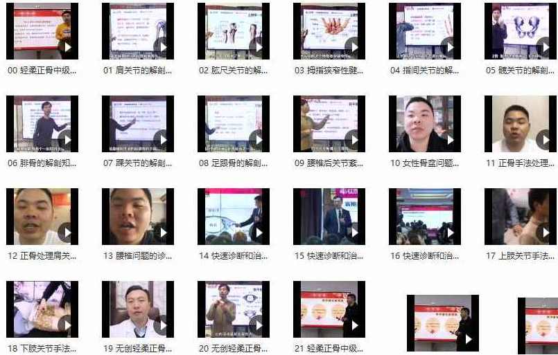 东方轻柔整骨正骨手法中级实操班月林无创讲座视频,第1张