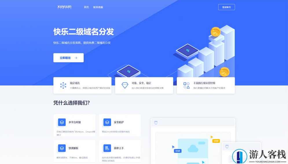 许愿快乐二级域名分发系统源码 二级域名自动分发 多平台对接,PHP网站源码,第1张