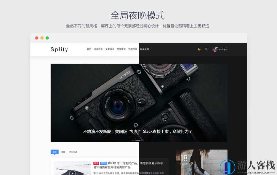 Splity博客双栏 支持幻灯片 简约商大气Typecho主题，Splity博客双栏 Typecho主题，简约大气，支持幻灯片,Typecho主题,博客,第1张