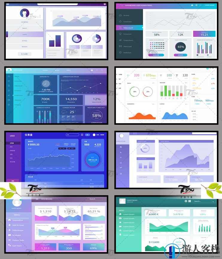 科技网页设计psd可视化数据网页PSD素材源文件软件AI界面设计后台大数据，高效设计工具，一键生成专业大数据界面设计素材 PSD 文件,Photoshop,psd,设计素材,第3张