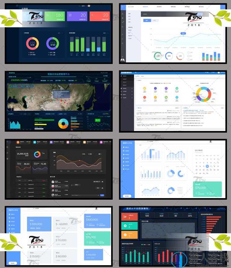 科技网页设计psd可视化数据网页PSD素材源文件软件AI界面设计后台大数据，高效设计工具，一键生成专业大数据界面设计素材 PSD 文件,Photoshop,psd,设计素材,第5张