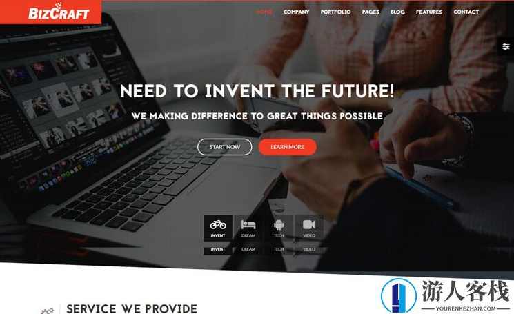 大气高颜值橙色创意企业外贸网站搭建html网站源码BizCraft Bootstrap模板 橙色创意企业外贸网站搭建源码,Bootstrap模板,网站源码,网站搭建,外贸,第1张