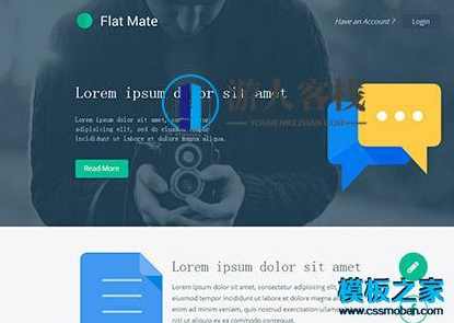 扁平大气网络科技公司网站 高颜值设计公司网站模板 bootstrap模板，创新科技风范，扁平大气网络科技公司网站模板,Bootstrap模板,网站源码,网站搭建,网站模板,第1张