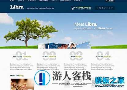 高颜值蓝色css3动画网页模板 商务宽屏网站首页模板 bootstrap模板，商务宽屏蓝色CSS3动画网页模板，打造高颜值商务网站首页,Bootstrap模板,网站源码,网站搭建,第1张