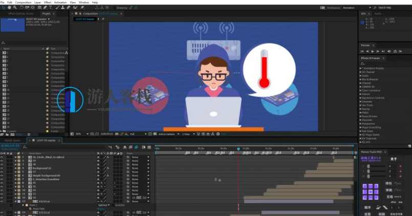 O2O物联网平台 物联网介绍 完整AE项目工程AE文件包下载MG动画，O2O物联网平台，全面介绍物联网及其AE项目工程