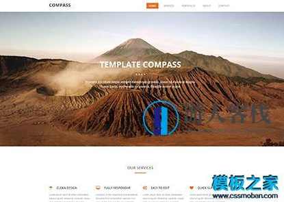 西北旅游风景 摄影师网站 橙色大图宽屏响应式bootstrap模板，西北旅游风景摄影师网站响应式Bootstrap模板