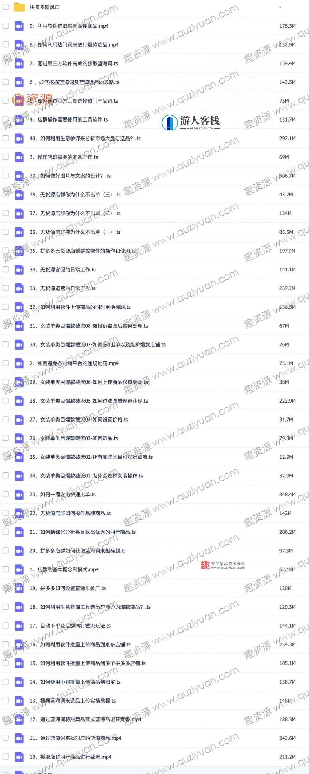 从0起步做无货源店群一件代发实操玩法：新手快速进入电商领域（40节视频） 百度云盘分享，零门槛入门，无货源店群一件代发实操全解析,电商,电商运营,第1张
