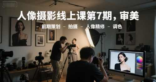 李觅青人像摄影线上课第7期，审美-前期策划-拍摄-人像精修-调色，李觅青摄影人像线上课第7期，完美人像前期策划与后期精修