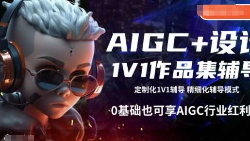 AIGC+设计1V1作品集辅导，0基础也可享AIGC行业红利，AIGC赋能设计1V1作品集辅导，新手也能享受行业红利,课程,管理,进步,第1张