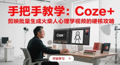 手把手教学：Coze + 剪映批量生成火柴人心理学视频的硬核攻略，Coze+剪映批量生成心理学视频硬核攻略
