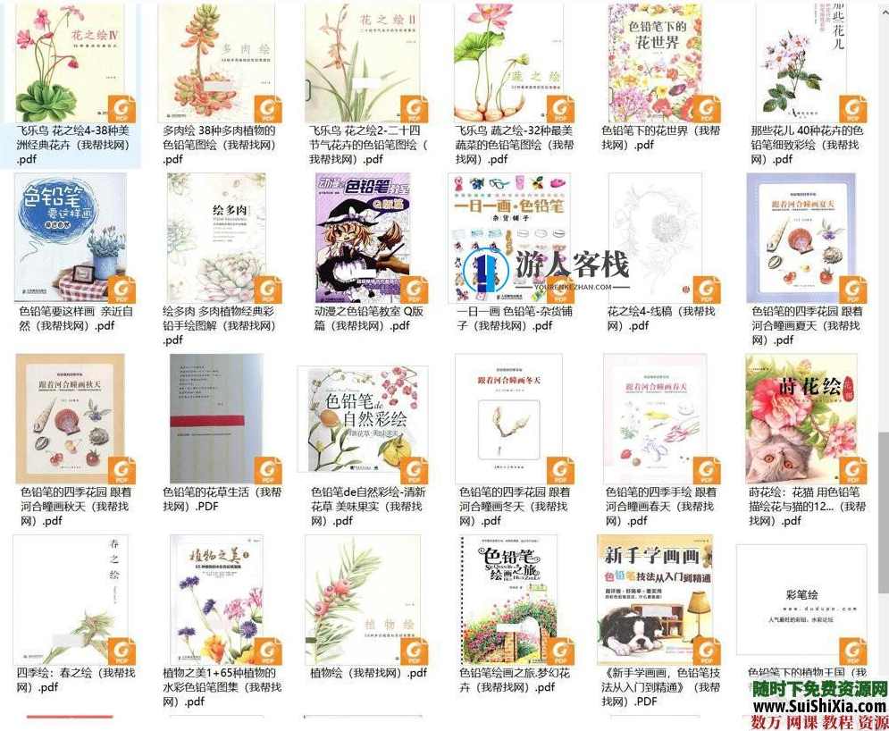 40G最强彩铅零基础入门到高手教学教程，包括大量电子书和绘画视频，40G彩铅入门高手速成教程,学习,蓝星智库,课程,美女,艺术,第13张