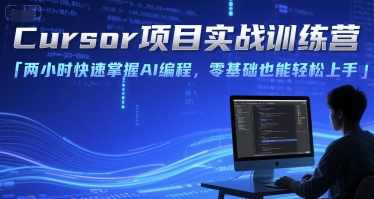 Cursor项目实战训练营，两小时快速掌握AI编程，零基础也能轻松上手，两小时速成AI编程实战训练营,课程,学习,管理,微信,人工智能,第1张