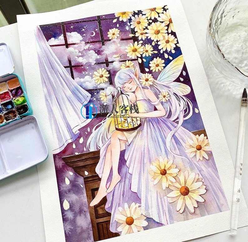 诣七七水彩插画进阶班第二期2021年6月结课【画质不错】_百度云网盘视频资源，诣七七水彩插画进阶班第二期画质不错视频资源