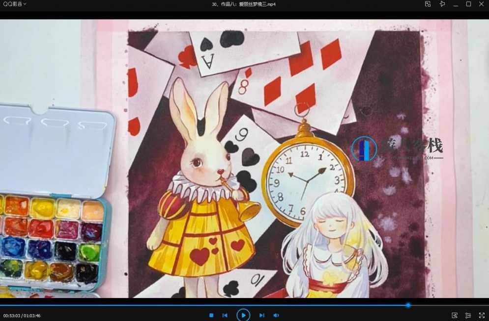 诣七七水彩插画进阶班第二期2021年6月结课【画质不错】_百度云网盘视频资源，诣七七水彩插画进阶班第二期画质不错视频资源,课程,网盘,直播,第4张