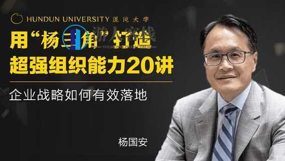 杨国安《打造超强组织能力20讲》企业战略如何有效落地_百度云网盘教程视频，打造超强组织能力20讲企业战略落地实战教程