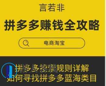 言若非-拼多多赚钱全攻略-百度云分享_百度云网盘教程视频，拼多多赚钱全攻略，言若非教你如何轻松赚钱,学习,网盘,攻略,第1张