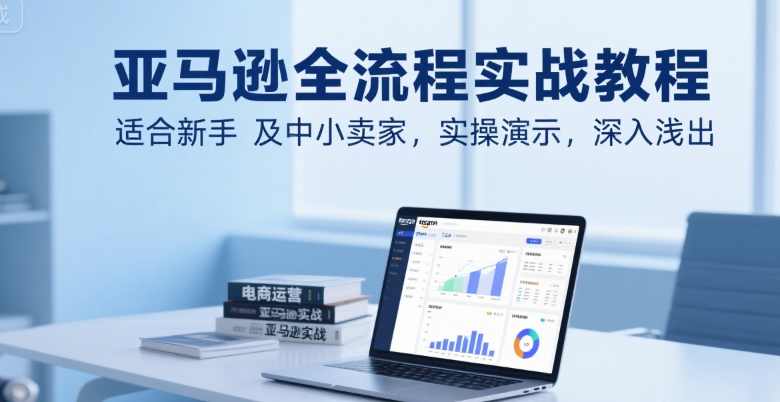亚马逊百步梯全流程实战教程，适合新手及中小卖家，实操演示，深入浅出，亚马逊实战入门，百步梯全流程电商运营技巧