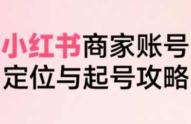 大晴老师·小红书电商全链路实战从定位到爆单，系统拆解小红书商家起号全流程，大晴老师小红书电商实战秘籍，从定位到爆单，全链路实战经验分享,课程,直播,定位,电商,合作,脚本,电子商务,第1张