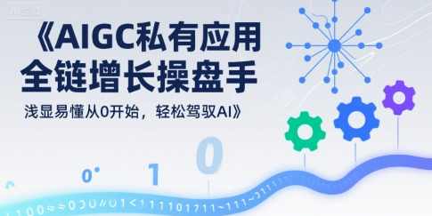 AIGC私有化应用全链增长操盘手，浅显易懂从0开始，轻松驾驭AI，AI全链增长操盘手揭秘，AIGC私有化应用入门之道