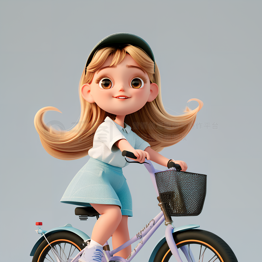 AI制作女孩骑单车治愈视频，流量大，起号快，快速起千粉万粉号，单车治愈女神，AI助力快速起号,人工智能,第1张