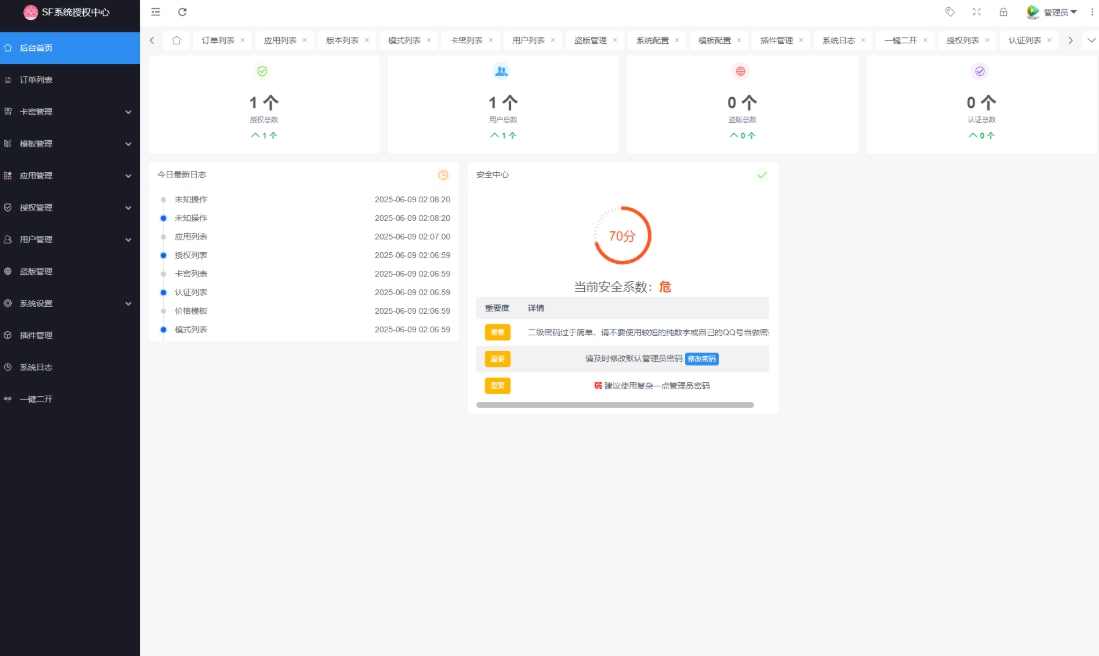 最新SF授权系统源码 多应用综合验证系统 全开源无加密v5.2版本，全新SF授权系统源码集，多应用综合验证系统与全开源无加密v5.2升级