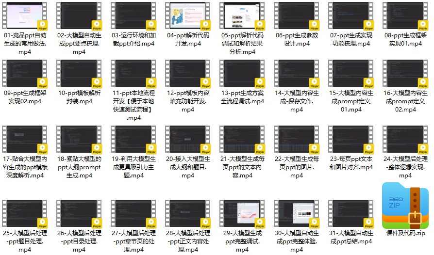 AIGC实战：从0到1实现大模型自动生成ppt价值398元，智能PPT生成，AIGC实战助力快速生成PPT，价值398元