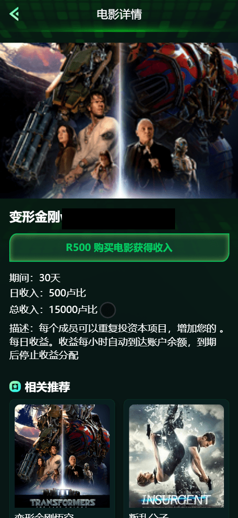 Flickiri Fun海外电影投资理财源码/前端html+后端PHP，海外电影投资理财源码开发秘笈,第2张