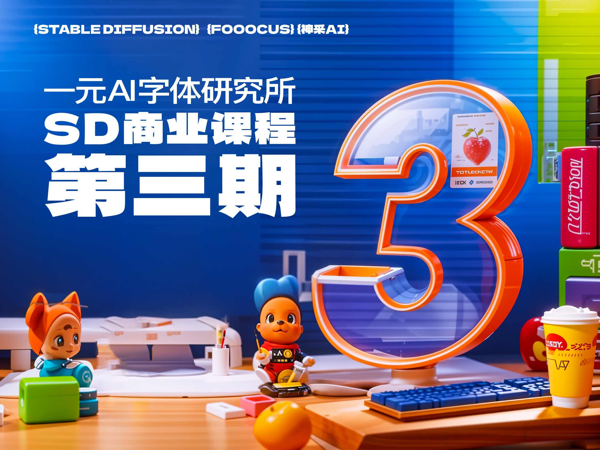 一元AI字体研究所第3期sd商业课程，AI字体研发新篇章，一期特训盛况揭秘,课程,电商,第1张