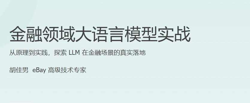 极客学院 金融领域大模型实战，金融领域大模型实战，极客学院深度解析模型应用