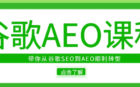 2025年大卫AEO课程 带你从谷歌传统SEO到AEO顺利转型，大卫AEO转型攻略，从传统SEO到谷歌AEO速成