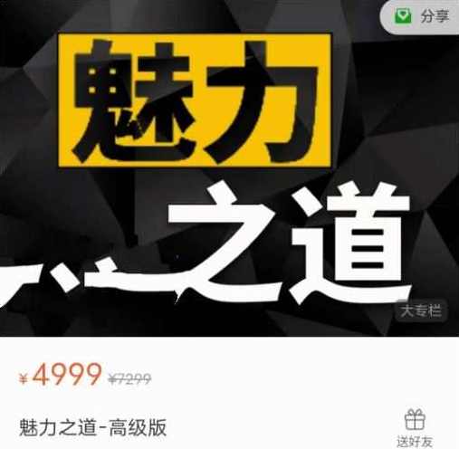 （男生课程)Leo《魅力之道》标准版，男生魅力必修课，Leo魅力之道标准版