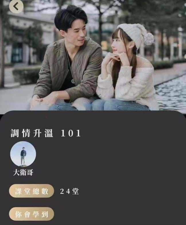 詹大卫《狼群：调情升温》烽火狼烟，调情升温新篇章,课程,竞争,合作,男人,进步,约会,放松,第1张