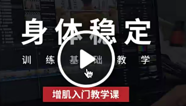 身体稳定训练基础增肌入门教学课,课程,模板,第1张