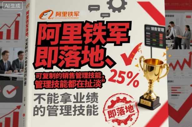 阿里铁军即落地、可复制的销售管理技能，不能拿业绩的管理技能都在扯淡