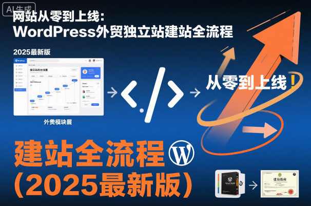 网站从零到上线：WordPress外贸独立站建站全流程（2025最新版）