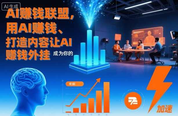 AI賺钱联盟，用AI賺钱、打造内容让AI成为你的賺钱外挂