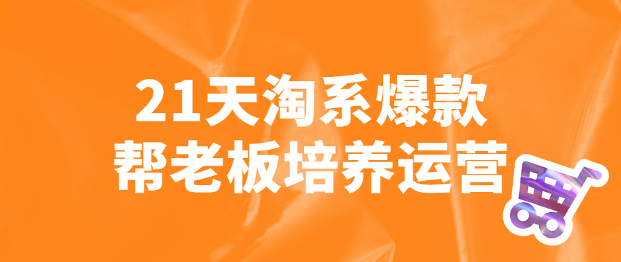 21天淘系爆款帮老板培养运营教程,课程,第1张