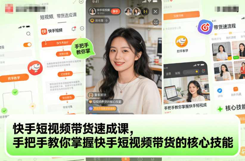 快手短视频带货速成课,手把手教你掌握短视频带货的核心技能,课程,第1张 快手短视频带货速成课,手把手教你掌握短视频带货的核心技能,课程,第1张