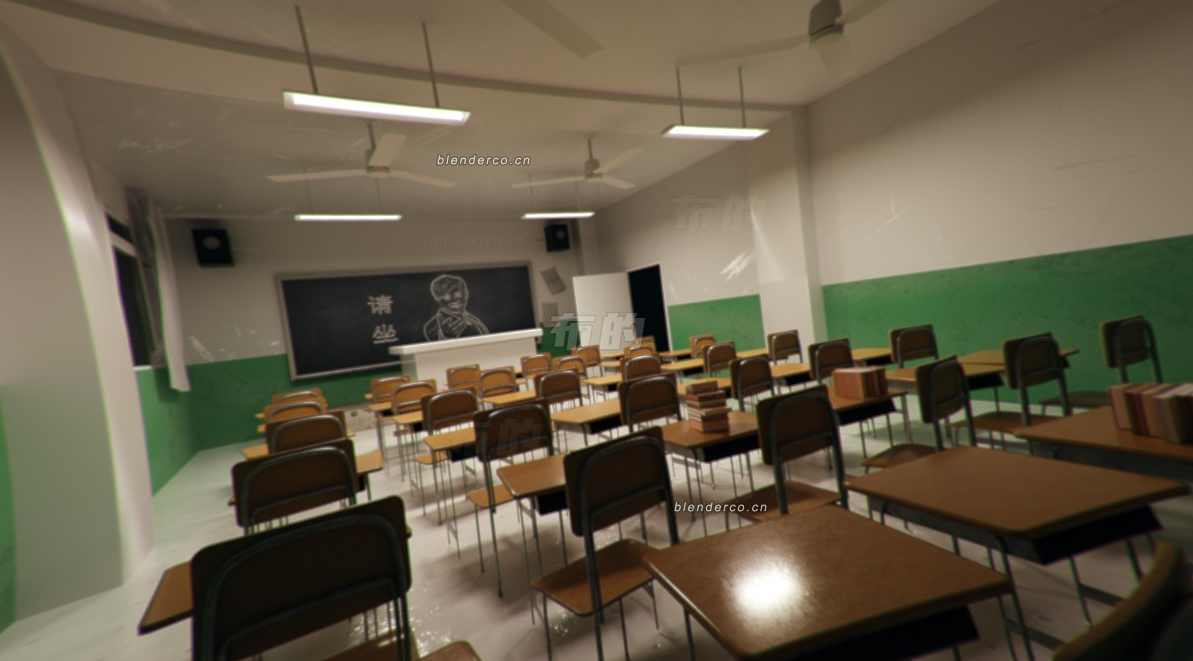 MG动画自习室Blender水墨人物与场景教程