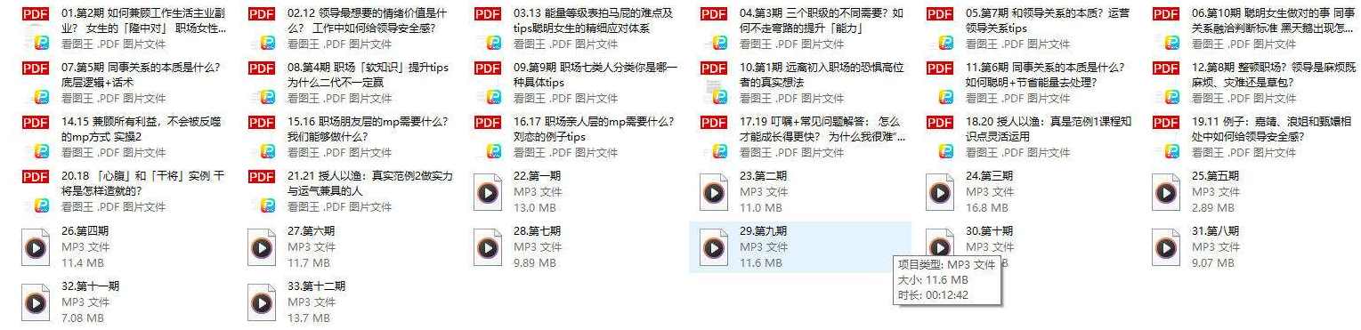 花痴女巫《职场情商》12期PDF,课程,领导,平衡,副业,尊重,第2张