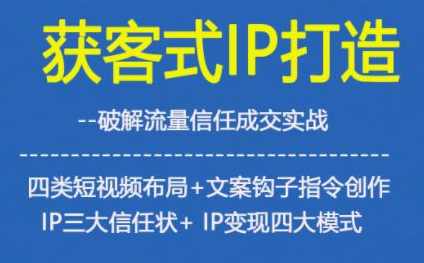 杨老师·获客型IP打造，破解流量信任成交,课程,学习,定位,人工智能,信任,第2张
