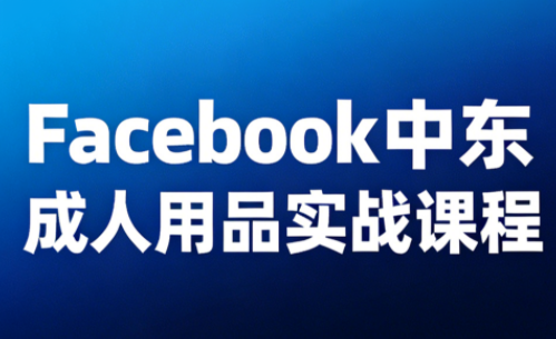 Facebook中东成人用品实战