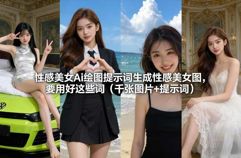 性感美女Ai绘图提示词生成性感美女图，要用好这些词（千张图片+提示词）