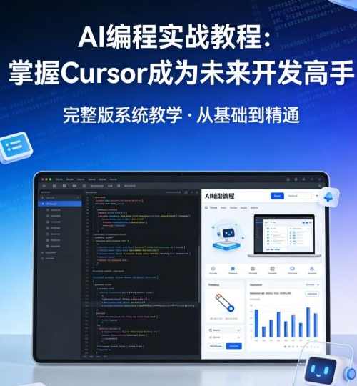 AI编程实战教程:掌握Cursor成为未来开发高手完整版,课程,学习,管理,团队,模板,支持,合作,人工智能,小程序,项目管理,第1张 AI编程实战教程:掌握Cursor成为未来开发高手完整版,课程,学习,管理,团队,模板,支持,合作,人工智能,小程序,项目管理,第1张