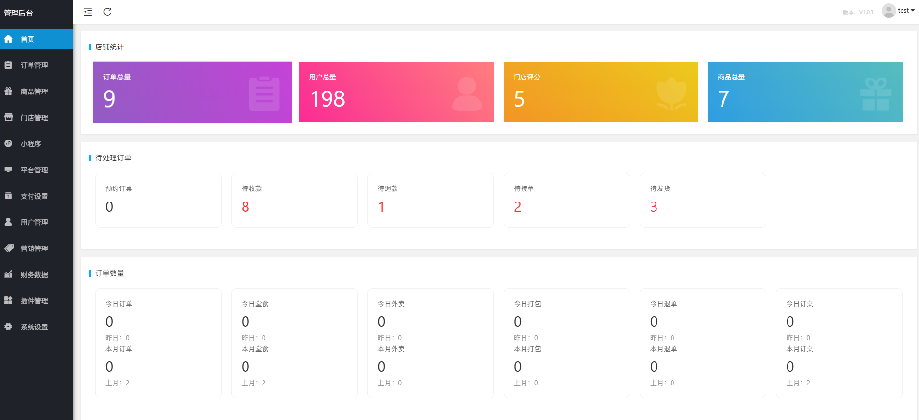 扫码点餐外卖配送餐饮小程序+PHP后端系统源码,管理,微信,模板,支持,支付,服务器,小程序,第6张