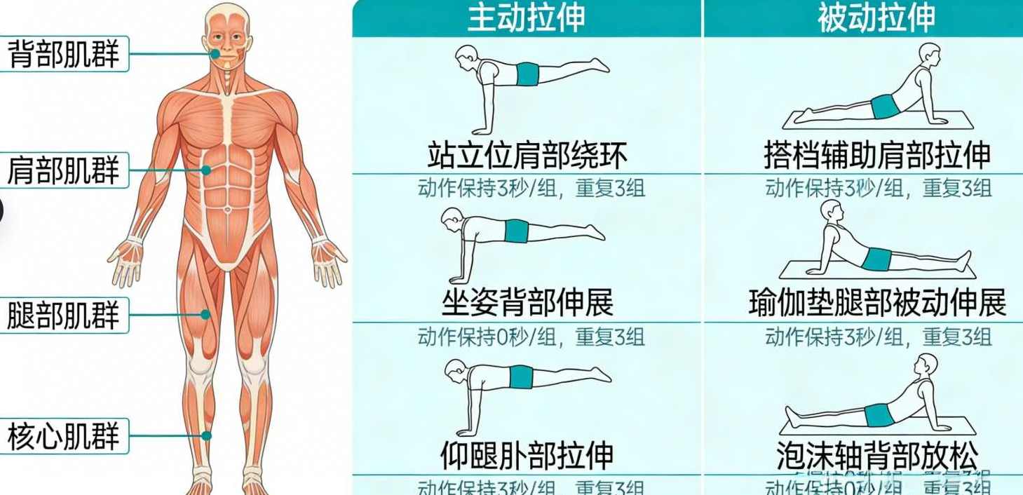全身肌群—主动被动松解拉伸,课程,第1张